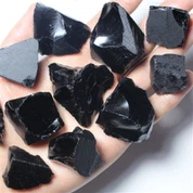 خام قدرتی سیاہ Obsdian